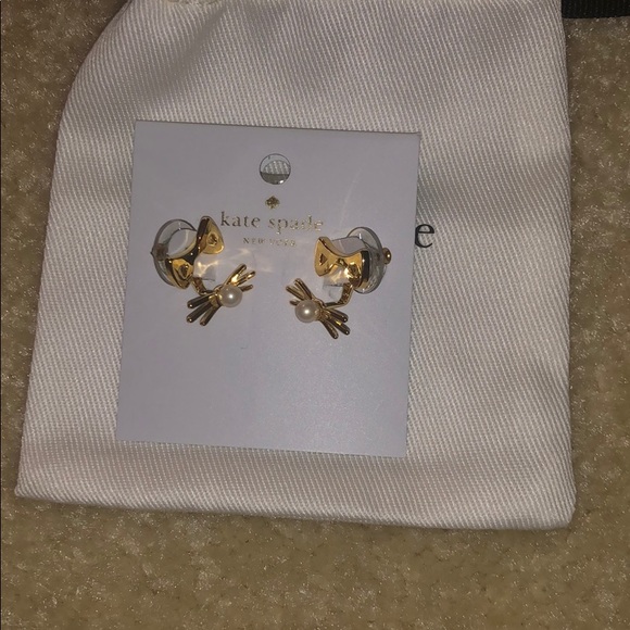 Kate spade earring NWT 🎊hp🎊includes dust bag - Picture 4 of 4